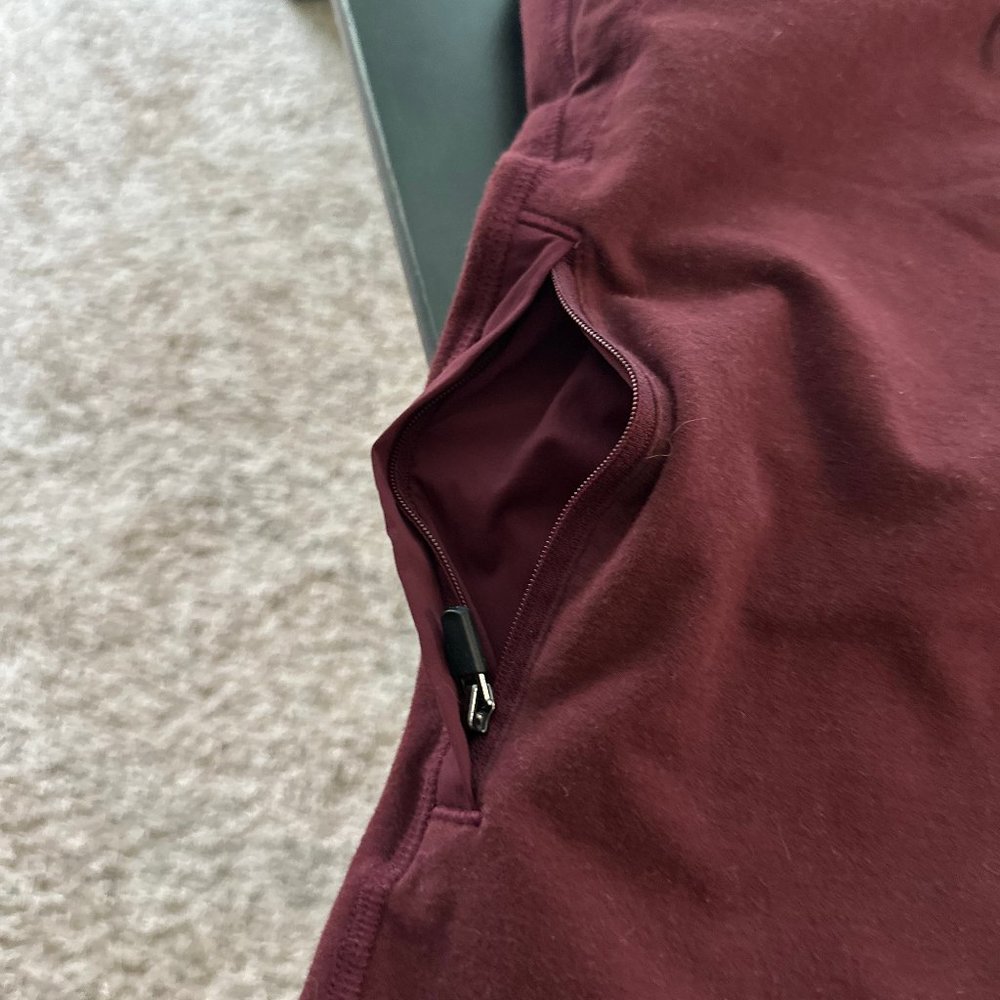 Men's XL Mack Weldon Ace Sweatpant WINE STAIN - Picture 4 of 6